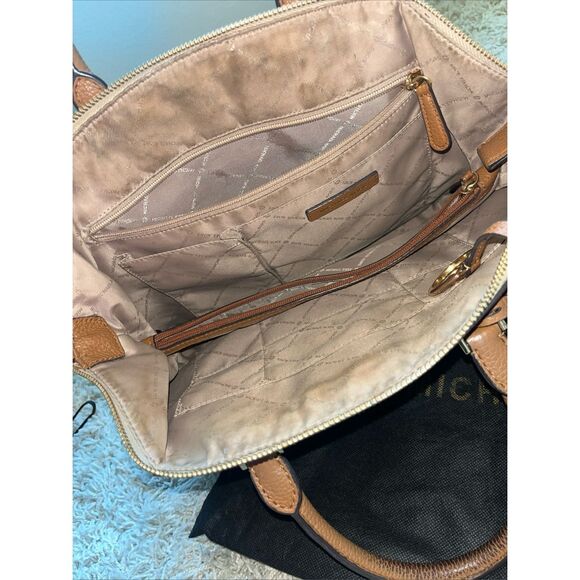 Michael Kors Nolita Satchel in the signature "MK" pattern Medium - Picture 9 of 15